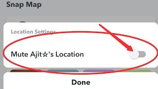 unmute someone's snapchat location